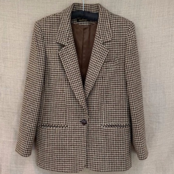 Giorgio Sant’Angelo Jackets & Blazers - 🎊Host Pick🎊 Vtg Giorgio Sant’Angelo Houndstooth